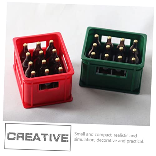 Gadpiparty Caixa Mini Imitação De Cerveja Acessórios Cosplay Miniaturas De Casa De Bonecas Miniatura
