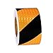 Sweieoni Cinta de Advertencia de Peligro Negro Amarillo Cinta Reflectante Adhesiva Autoadhesiva Cinta Seguridad de Señalización Distancia de Seguridad Negro Amarillo,5 cm x 15 m
