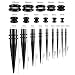 Huacan Dehnstäbe 1-10mm Silikon Tunnel Set 3mm 4mm 5mm 6mm 8mm 10mm 12mm 14mm 16mm 18mm 20mm Tunnels Acryl Dehnset 40 Stück Ohr Plug Expander für Frauen Damen Herren