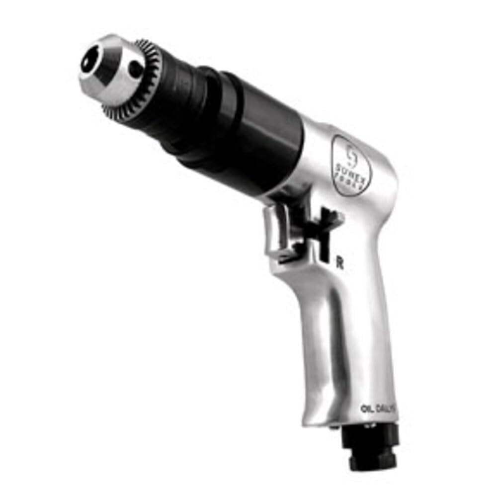 Sunex 223 3/8-Inch Reversible Air Drill with Geared Chuck