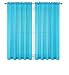 WPM 60 x 63-Inches Sheer Window Elegance Curtains/drape/panels/treatment, Turquoise