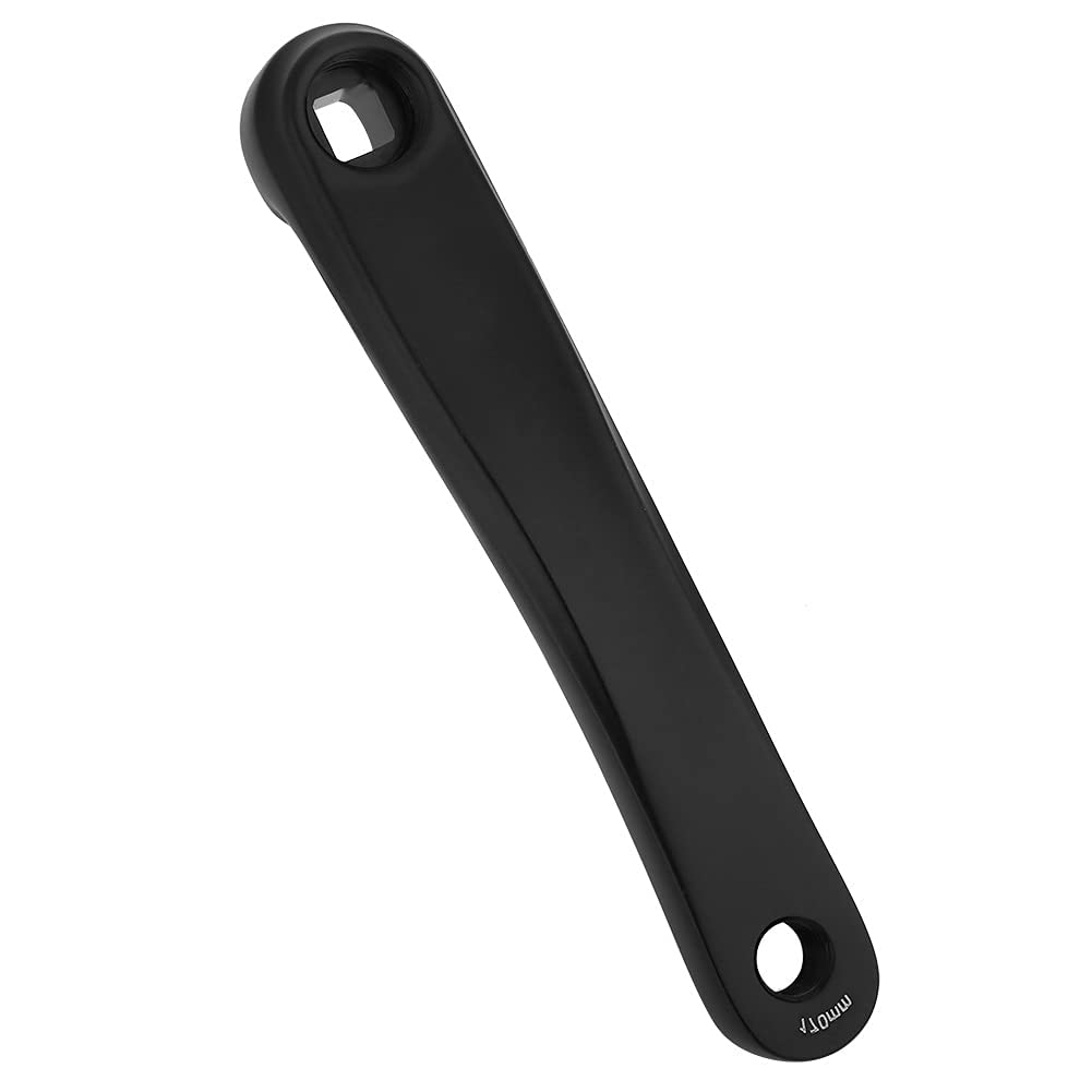 170mm Manovella da Braccio in Lega di Alluminio Pedivella Sinistra Set di Manovella per Bici da Strada(Foro Quadrato Nero)