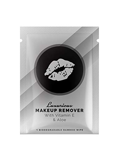 Anon Make Up Remover Wipes 100ct | Individually Wrapped Natural Vitamin E and Aloe Vera | Bamboo Mini Makeup Wipes | AirBnB’s Choice for Convenient Single Use Face Wipes | Paraben and Alcohol Free