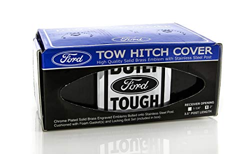 Ford Built Tough Metal Trailer Tow Hitch Cover Plug Emblem #TOP2