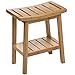Five - Tabouret avec Petit Rangement d'appoint en Bambou