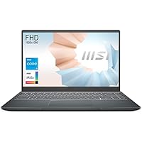 MSI Modern 14, Intel i3-1115G4, 14″(35cm) FHD IPS-Level 60Hz Panel Laptop (8GB/512GB NVMe SSD/Windows 10 Home/Intel UHD Graphics/Carbon Grey/1.3Kg), B11MOU-862IN