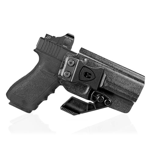G20 21 22 Kydex Holster: IWB Appendix Carry, Optics Cut, Adj. Retention & Cant, Right Hand