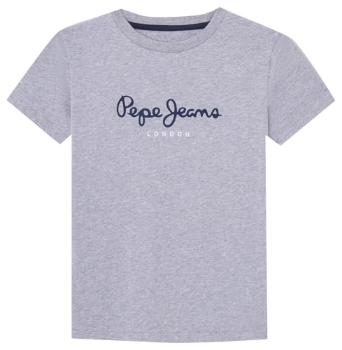 Pepe Jeans New Art Nn Camiseta, Grey (Marl Grey), 14 años para Niños