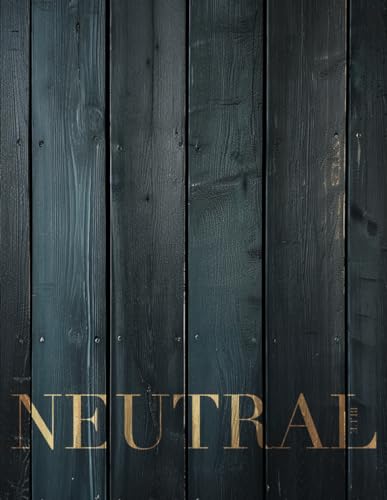 Neutral Blue: Modern Decorative Book, Fresh Decor Object For Coffee Table Aesthetics, Dark Blue Wood Panel Accents, Adding Charm to Your Living Room, Blank Numbered Interior