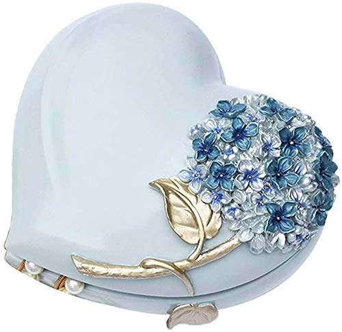 Preisvergleich Produktbild Aufbewahrungsbox Auslage Lagerung kosmetischer Speicher europäischen Harz Liebe Schmuckschatulle kosmetische Speicher Boxs, Umweltschmuckkasten, Geeignet for Wohnzimmer / Schlafzimmer / Büro Placement