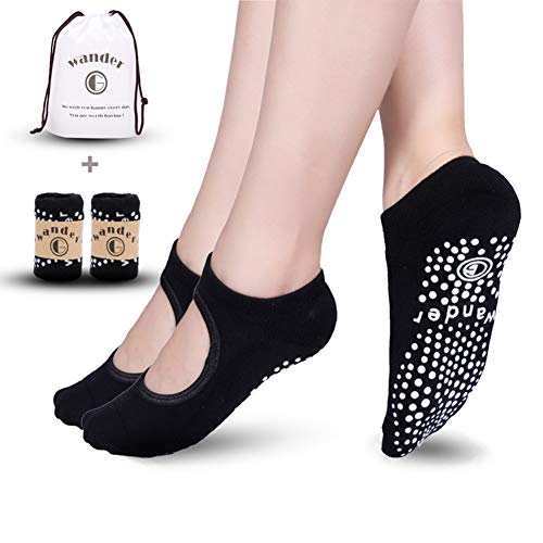 Yoga Socks Non Slip Skid Socks with Grips Pilates Ballet Barre Socks for Women