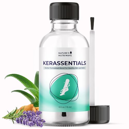 Kerassentials – Original Kerassentials Formula, Toenail Treatment Extra Strength for Repairing Damaged & Discolored Nails – Plant-Based Oil for Healthy Nail and Skin, 1 Month Supply
