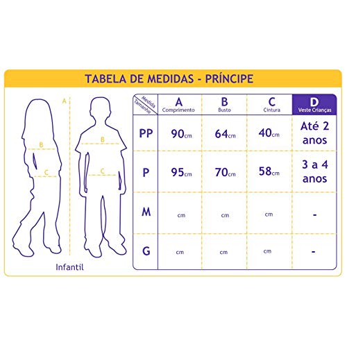 Fantasia Infantil O Pequeno Príncipe Festa Aniversário Tamanhos 1 a 4 Anos (P - 3 a 4 Anos)