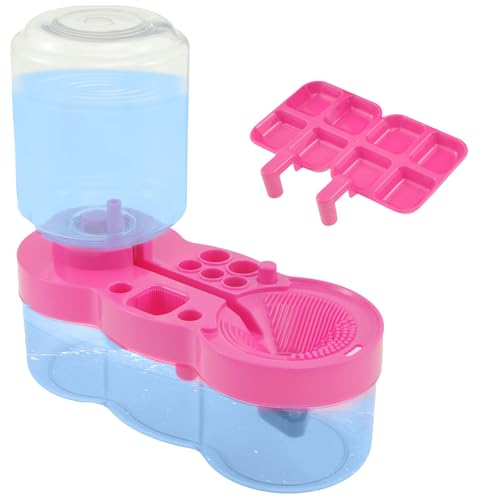 Paint Brush Cleaner Water Circulation Paint Brush Cleaner Tool with Paint Tray Multifunctional Painting Supplies with Drain and Brush Holder for Acrylic Watercolor US(purple)