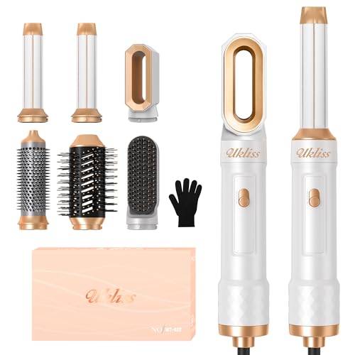 UKLISS Airstyler 6 en 1, Secador Pelo Profesional Hairstyler con Hair Dryer, Cepillo Alisador Pelo, Secador Pelo Rizado, Thermal Brush, Cepillo de Aire Caliente, Multistyler Regalos para Mujeres UKLISS Airstyler 6 en 1, Secador Pelo Profesional Hairstyler con Hair Dryer, Cepillo Alisador Pelo, Secador Pelo Rizado, Thermal Brush, Cepillo de Aire Caliente, Multistyler Regalos para Mujeres