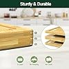Zeawec 3-Piece Set Bamboo Cutting Board for Kitchen - Crack-Resistant Wood Chopping Boards with Deep Juice Grooves, Pre-Oiled Butcher Block for Meat, Vegetables & Cheese, Natural #2