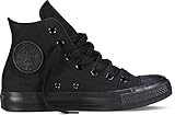 Converse Unisex Chuck Taylor All Star High Top Sneakers (10.5 D(M) US, Black Monochrome)