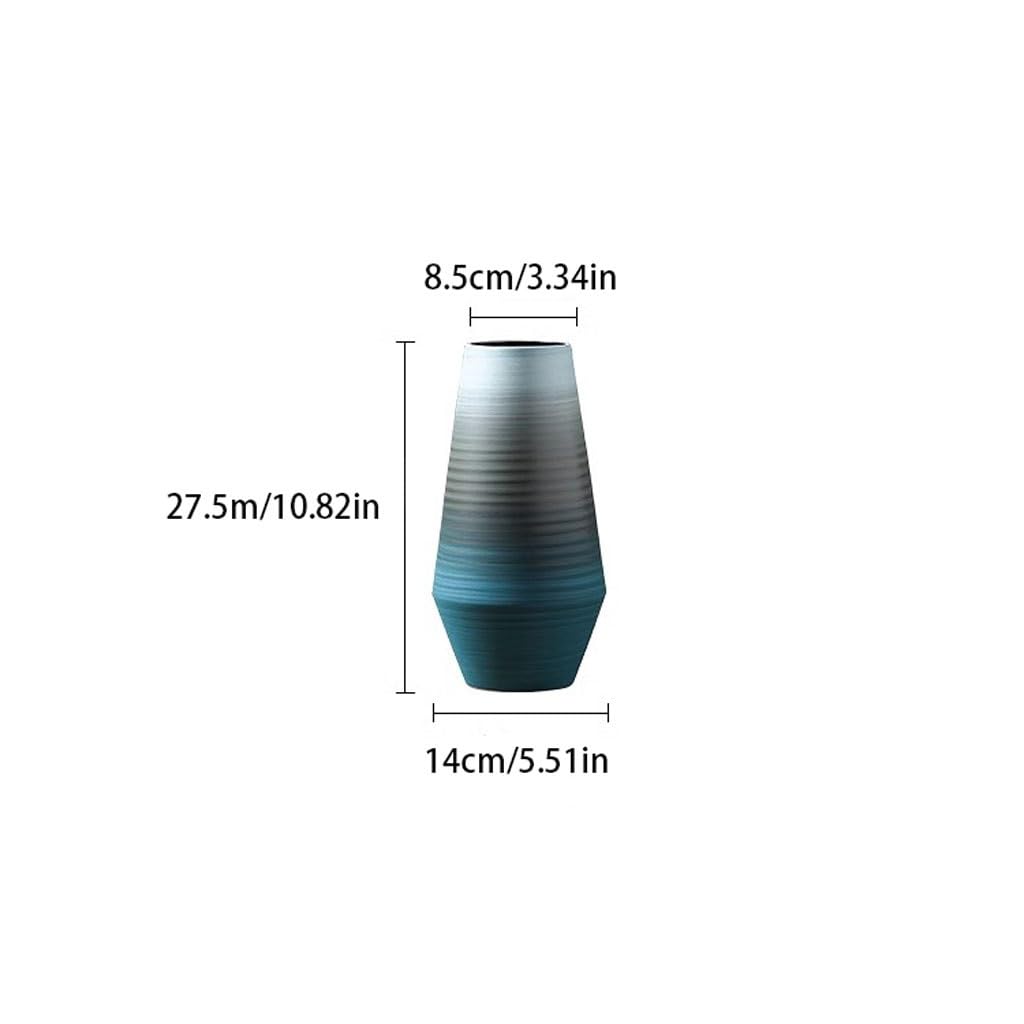 Vaso Vaso in ceramica smerigliata nordica Ornamenti creativi for la casa Fiori idroponici semplici e moderni Vaso In Ceramica(L)