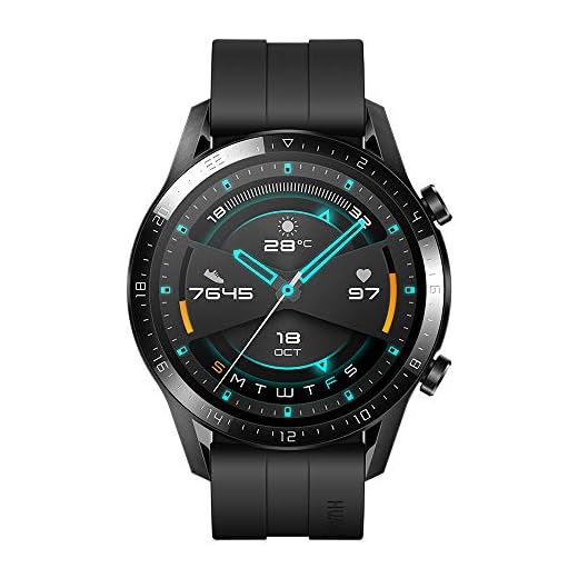 HUAWEI Watch GT2 Sport- Smartwatch con Caja de 46 Mm + USBC (hasta 2 Semanas de Batería, Pantalla Táctil Amoled de 1.39", GPS, 15 Modos Deportivos, Llamadas Bluetooth), Negro Mate