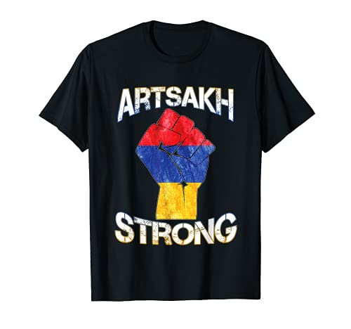 Artsakh Strong Defend Artsakh Armenia Bandera Protesta Puño Regalo Camiseta