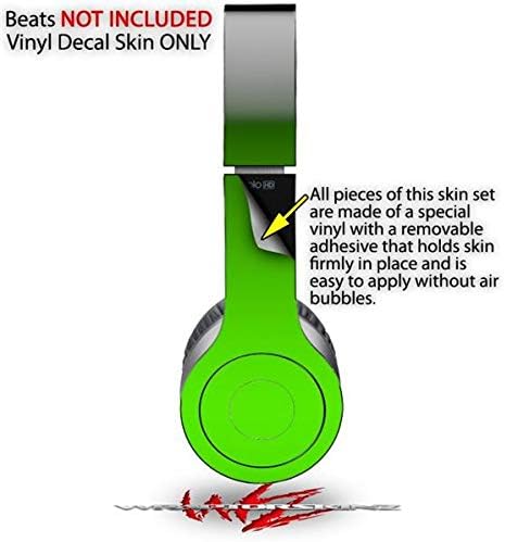 Skin Decal Wrap Works with Original Beats Solo HD Headphones Smooth Fades Green Black Skin Only (Headphones NOT Included)