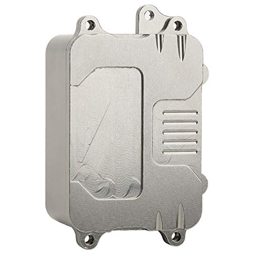 RC Receiver Box,RC Metal ESC Receiver Box Upgrade Parts for SCX10 1/10 RC Crawler Car