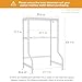 ULIFHOME U16 Upgraded Washer Dryer Stacking Rack for Narrow Laundry Room and Bathroom, Metal Over Washer and Dryer Storage Shelves for Saving Space, 29.5