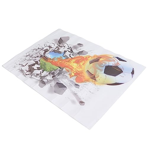 3 Dimensional Soccer Wall Wall Sticker, Self Adhesive Wall Sticker Sticker, Football Break Through T