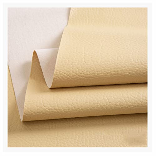 Tissu similicuir crème 140cm pour customiser vos chaises et sacs