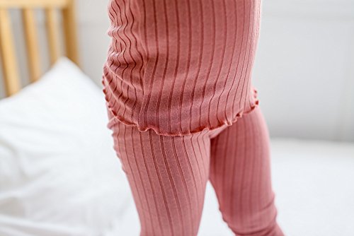 Vaenait Baby Kids Girls Long Sleeve Modal Sleepwear Pajamas 2Pcs Set Shirring Pink S #TOP2