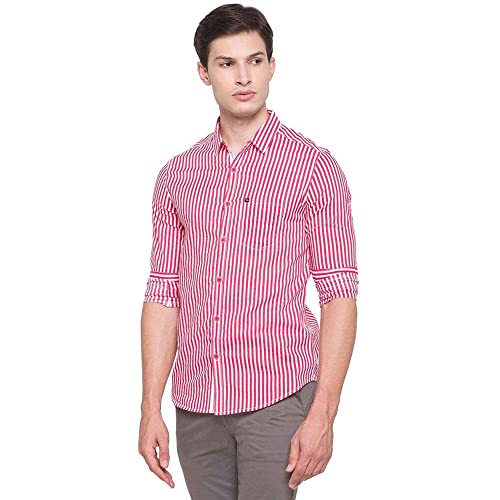 Image of Spykar Men's Checked Slim Fit Shirt