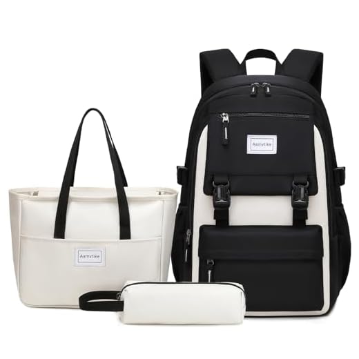 Sac à Dos Scolaire Fille Imperméable (Sac Repas + Trousse Inclus) | Cartable Adolescent | Sac École Femme