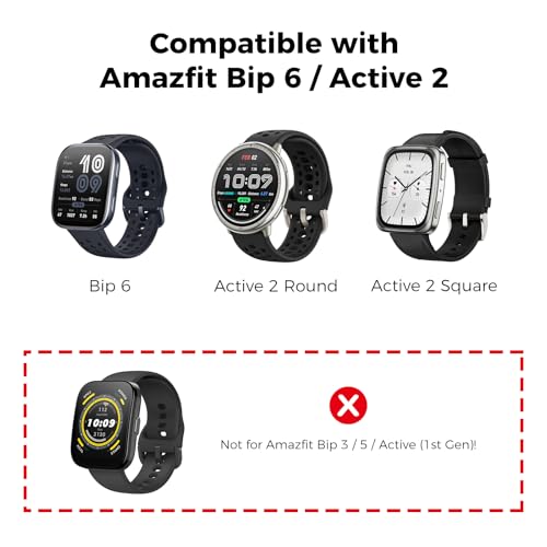 Base de carga magnética USB-C para Amazfit Bip 6 y Active 2 con cable negro en pack de 2 3