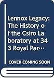 Lennox Legacy: The History of the CSIRO Laboratory at 343 Royal Parade Parkville