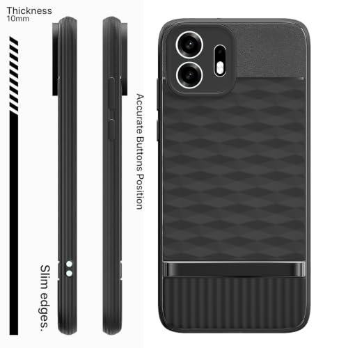 Image of Outlouders Back Cover for OnePlus N6 5G | Full Camera Protection | TPU Soft Flexible Shockproof Bumper Case (Black)