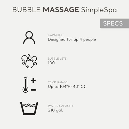 Intex 28483E Simplespa Inflatable Bubble Massage Spa: Includes Insulated Cover thumb #3