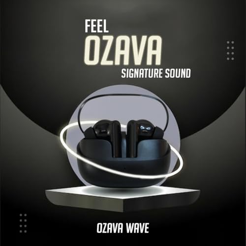 Image of Wave Truly Wireless Earbuds with 40H of Playtime, Quad Mic with ENC, Instacharge, 13Mm Driver, Low Latency, BT V5.2 (Black)