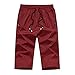 Produktbild Yowablo Strandhose Herren Outdoor Schnell trocknend Slim Freizeitsport Caprihose (3XL,Rot)