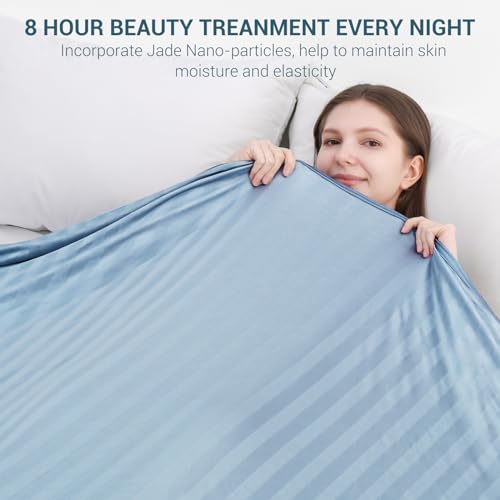 Elegear Revolutionary Cooling Blanket Twin, Absorbs Heat to Keep Body Cool for Night Sweats, Double Sided Arc-Chill3.0 Cooling Fiber Q-Max>0.5, Lightweight Summer Cold Blankets for Sleeping 59“ x 79”