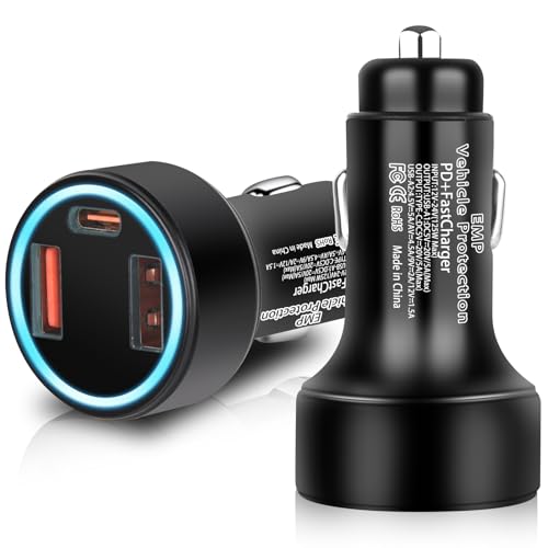 EMP Vehicle Protection, Equipped with Additional USB Sockets, Suitable for 12-Volt DC in Cars and Trucks, Providing Protection Against Lightning, Solar Flares, and Power Surges