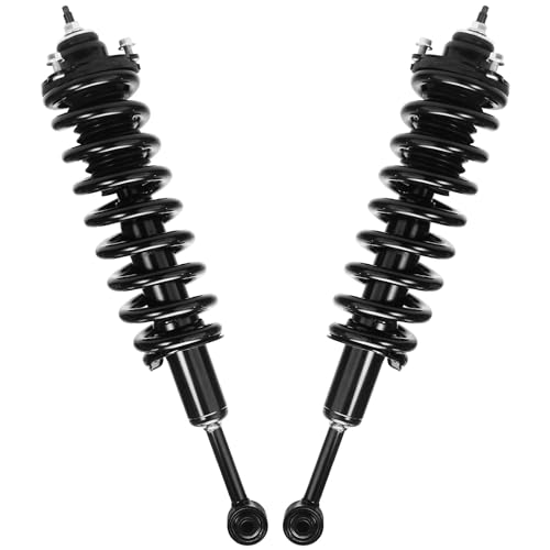 Image of Detroit Axle - 6pc Struts Shocks Kit for 2003-2018 Toyota 4Runner FJ Cruiser Complete 2 Front Struts with Coil Spring Rear 2 Shock Absorbers 2 Sway Bars Replacement