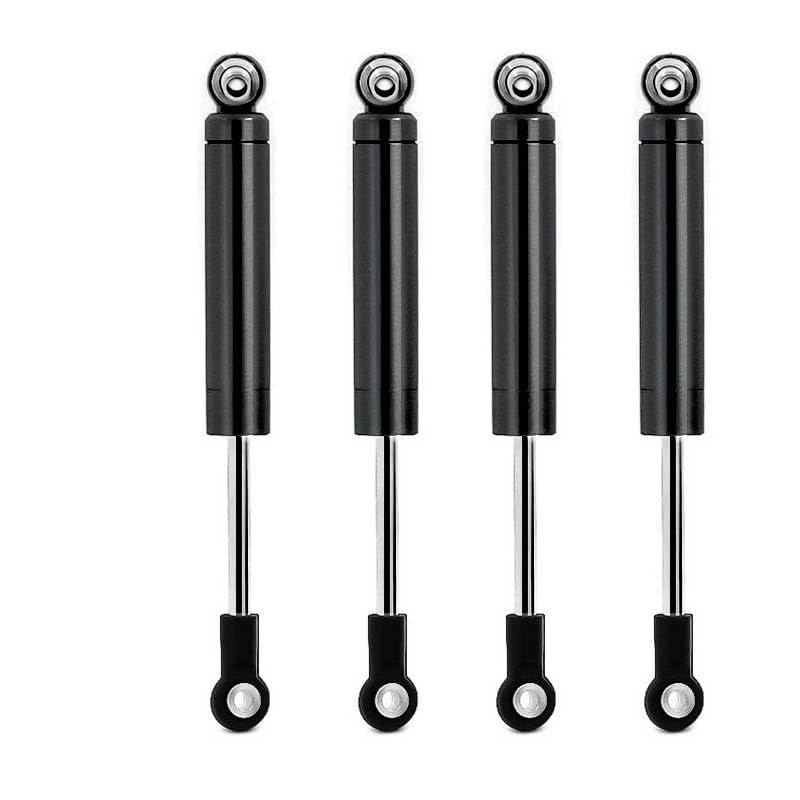 4Pcs Car Built-in Spring 62/72/82/92/102mm Shock Absorber Damper For 1/10 RC Crawler Axial SCX10 90046 TRX-4 D90 MST Redcat(4PCS Black 92mm)