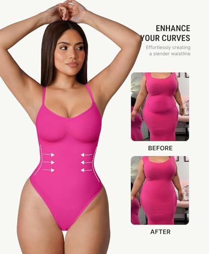 Image of FeelinGirl Shapewear Bodysuit for Women Tummy Control Body Shaper Going Out