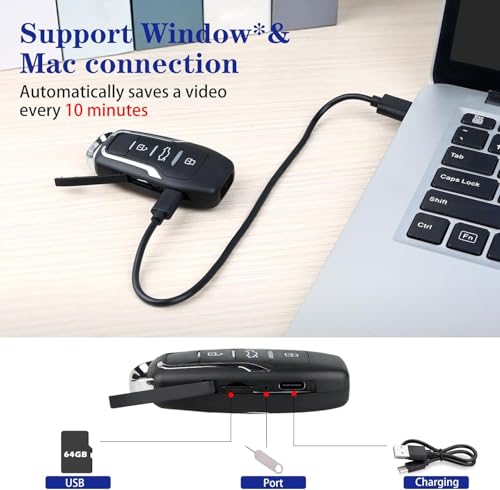 Yhsfsveh 64GB Mini Video Camera,1080P Portable Video Recorder Body Cam,Mini Body Camera by Yhsfsveh - Used condition - Image 5