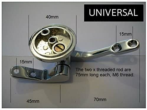 Marco Paul Top Fixing Toilet Seat Fittings Stainless Steel Chrome Universal Toilet Seat Fittings Toilet Seat Hinges Rust Resistant Replacement Fixing Ideal Standard Toilet Seat Fittings and Fixtures - Image 2