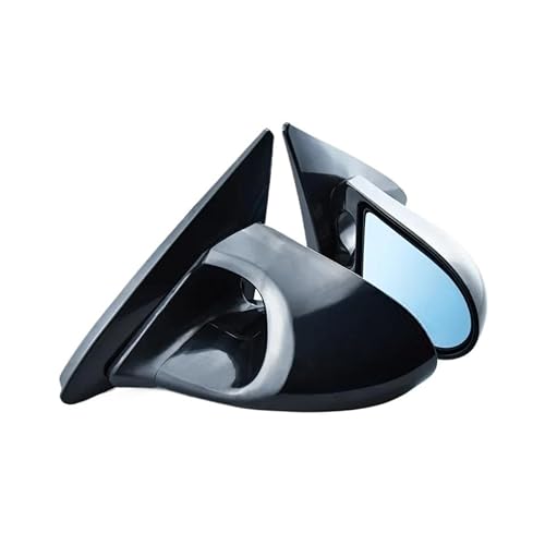 Ganador Side Mirror ，Compatible For Honda， EG Hatch 2/3Doors Spoon Style Car Rearview Mirrors PC-MI20D(EG Hatch Black)