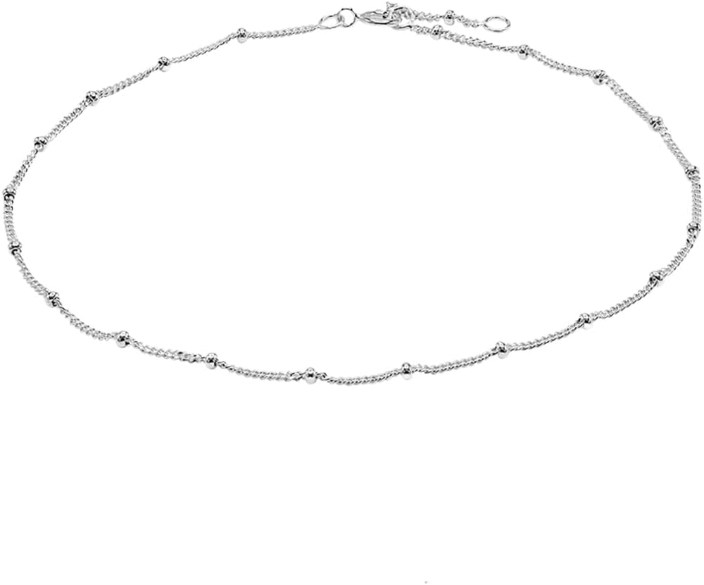 925 Sterling Silver Anklet – Lightweight, Nickel & Lead-free Bracelet with Spring Lock -Stylish & Elegant Jewelry for Women