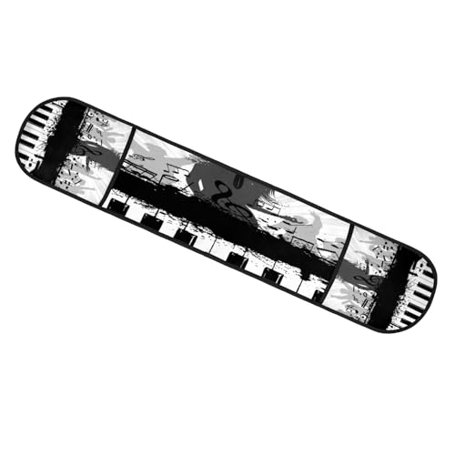 Piano Notes Double Mitt Oven Glove Heat Resistant Microwave Glove Extra Long Potholder Kitchen Oven Mittsfor Cooking Baking and Serving