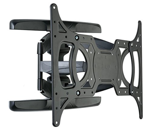 Full Motion Tv Wall Mount For Flat Panel Lcd Monitors Between 32" And 65", Tilting Bracket And Articulating Arm, Slim Profile, Vesa-Compatible, Black, Steel #TOP2