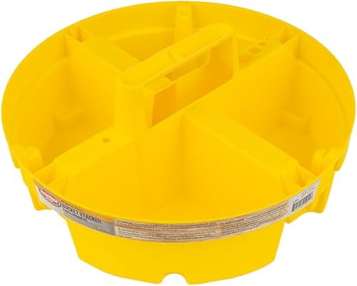 Bucket Boss - Organizador de piezas pequeñas, apilador de cubos, organización de cubos (15051), color amarillo